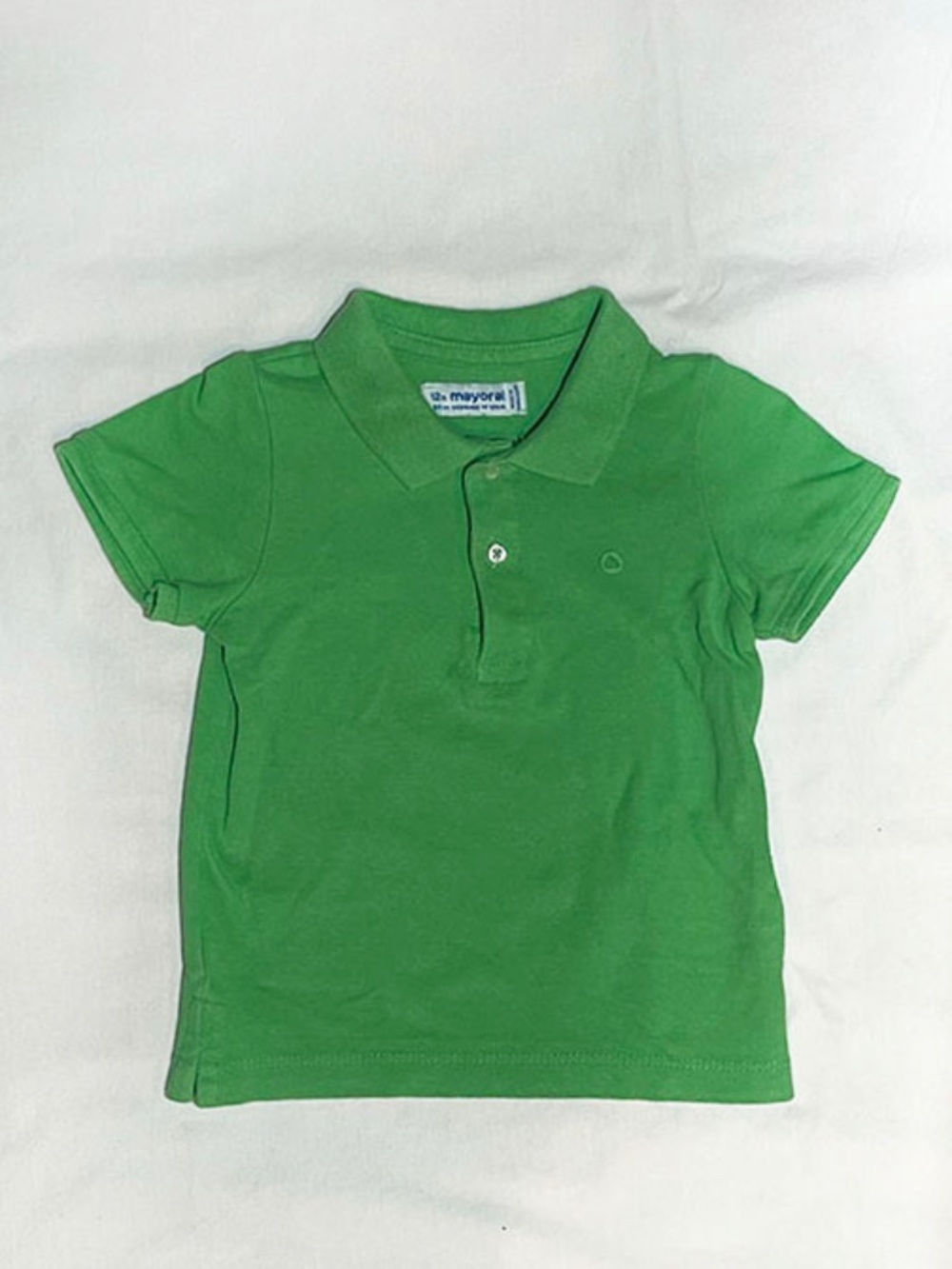 Mayoral Kelly Green 12m Short Sleeve Polo | Like New